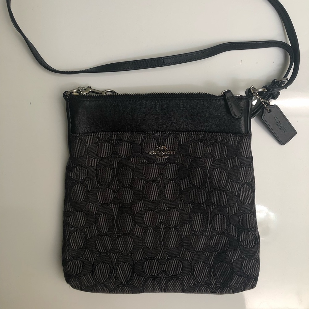Black Coach crossbody bag